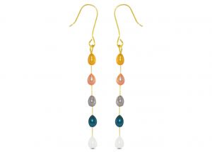 Vera Perla Website Mobile Version Vera Perla 10k Gold Multicolored Pearls Opera Drop Earrings